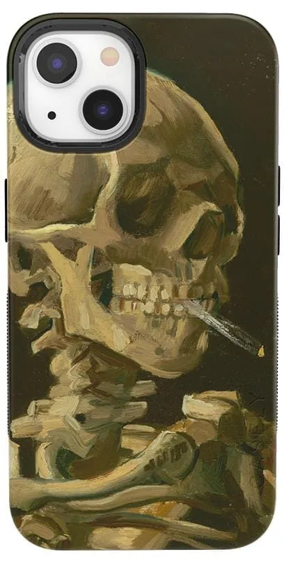 Van Gogh | Head of a Skeleton with a Burning Cigarette Phone Case