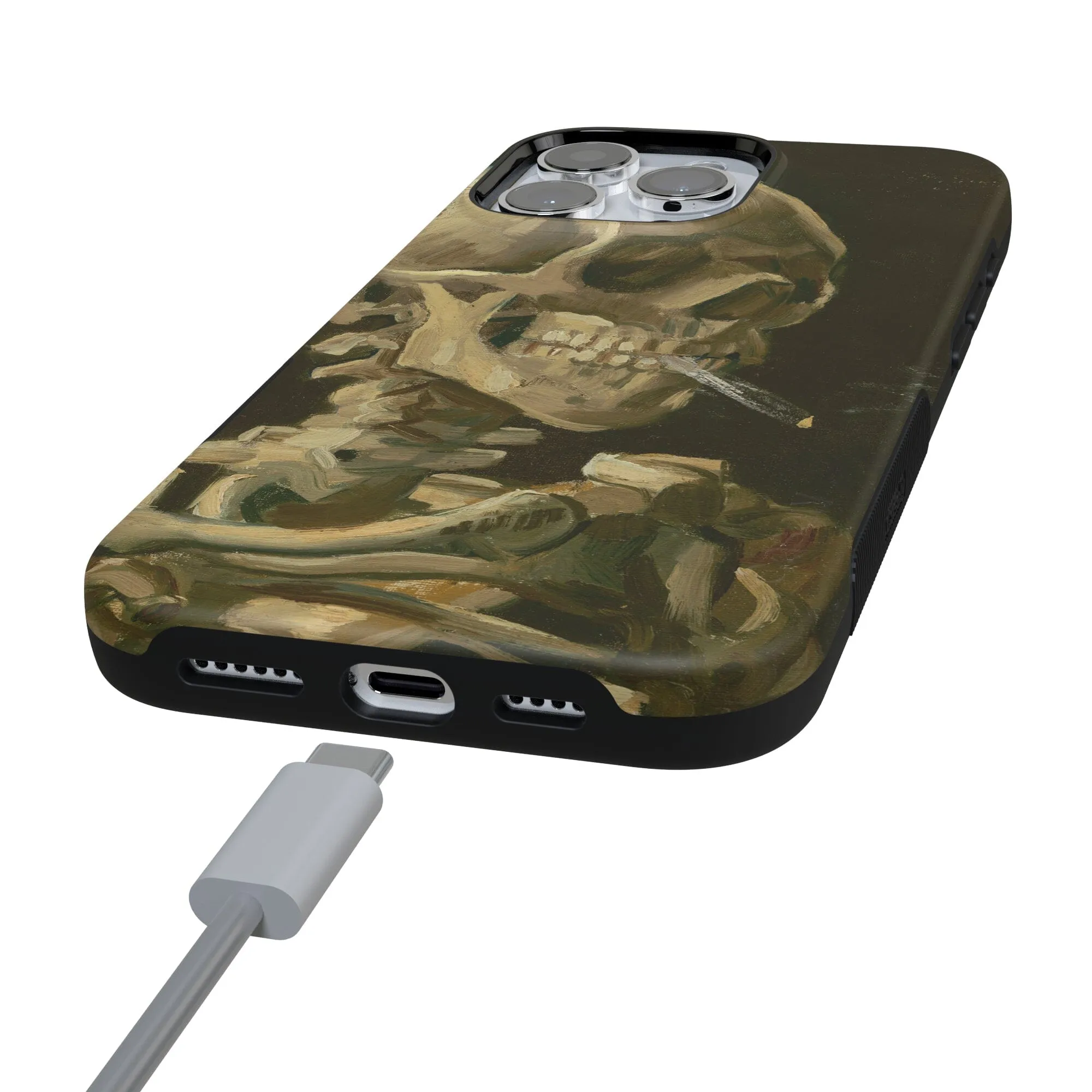 Van Gogh | Head of a Skeleton with a Burning Cigarette Phone Case