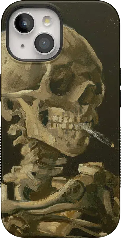 Van Gogh | Head of a Skeleton with a Burning Cigarette Phone Case