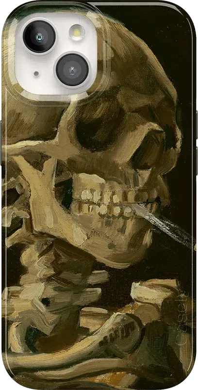 Van Gogh | Head of a Skeleton with a Burning Cigarette Phone Case