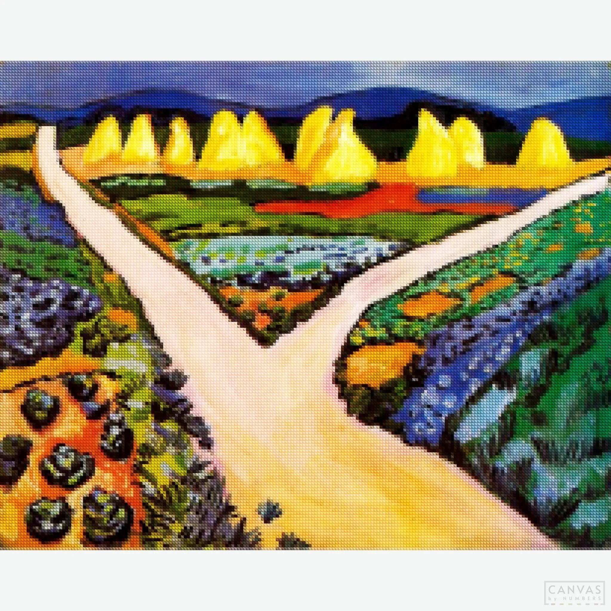 Vegetable Fields - 1911 - Diamond Painting