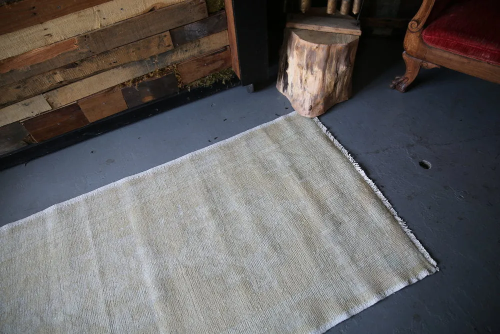 Vintage Faded Anatolian Turkish Runner Rug 3ftx8.8ft