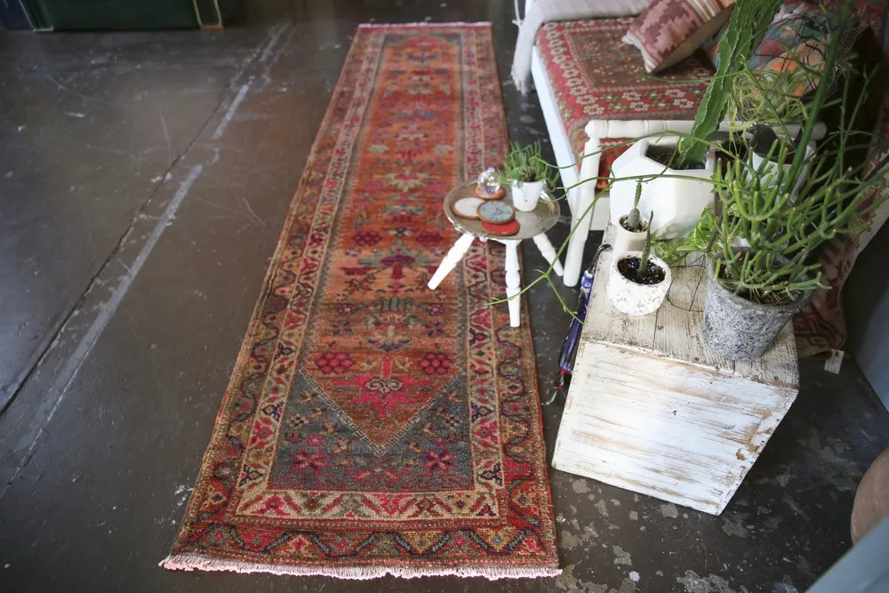 Vintage Kurdish Herki Runner 2.10ftx11.6ft