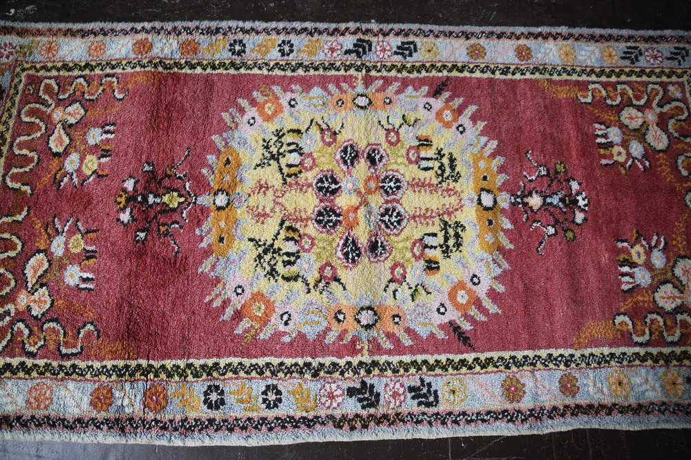 Vintage Turkish Southern Anatolian Rug 3ftx6.1ft