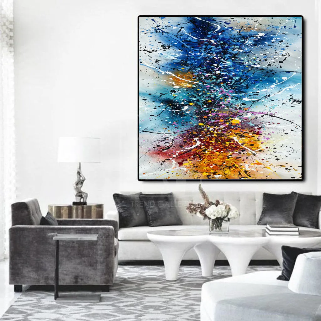 Where to buy Jackson Pollock Style Painting - Large Modern Art - Vintage Beauty 149