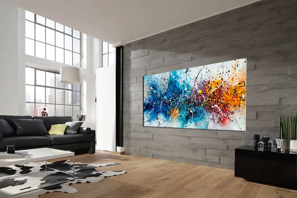 Where to buy Jackson Pollock Style Painting - Large Modern Art - Vintage Beauty 149