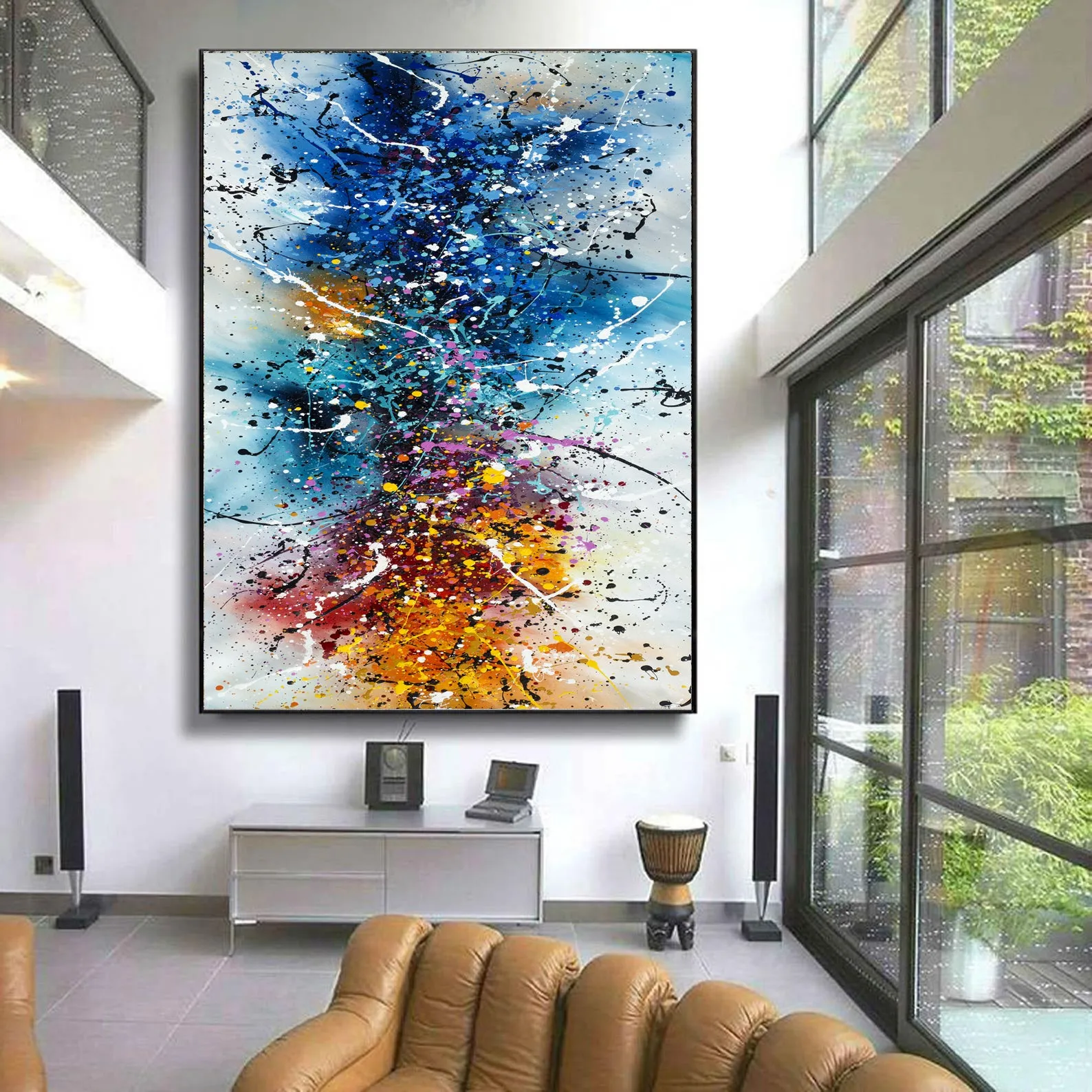 Where to buy Jackson Pollock Style Painting - Large Modern Art - Vintage Beauty 149