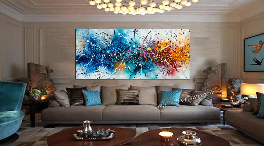 Where to buy Jackson Pollock Style Painting - Large Modern Art - Vintage Beauty 149